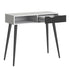 *Oslo Console Table 1 Drawer 1 Shelf in White and Black Matt